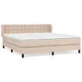cadre de lit avec matelas Cappuccino 180x200 cm