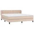 cadre de lit avec matelas Cappuccino 180x200 cm
