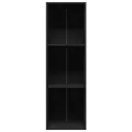 Bibliothèque/Meuble TV noir 36x30x114 cm bois d'ingénierie