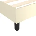 cadre de lit avec matelas Crème 140x190cm Similicuir