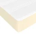 cadre de lit avec matelas Crème 140x190cm Similicuir