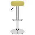 Tabourets de bar lot de 2 vert tissu