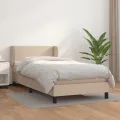 cadre de lit avec matelas Cappuccino 90x190 cm
