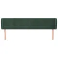 Tête de lit avec oreilles Vert foncé 183x23x78/88 cm Velours