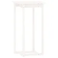Ensemble de bar 3 pcs Blanc Bois de pin massif