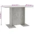 Table de salle à manger Gris béton 110 x 60 x 75 cm Aggloméré