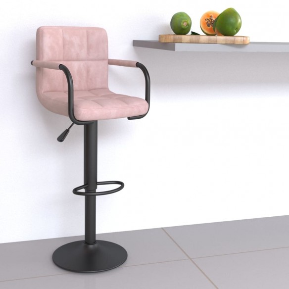 Tabouret de bar Rose Velours