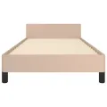 Cadre de lit sans matelas cappuccino 90x190 cm similicuir