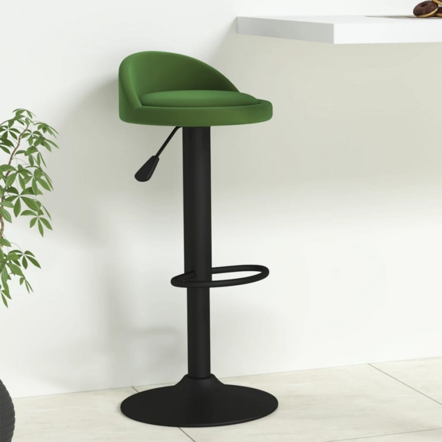 Tabouret de bar Vert foncé Velours