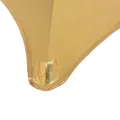 Nappes de table extensibles 2 pcs 70 cm Doré