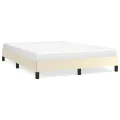 Cadre de lit sans matelas crème 140x200 cm similicuir