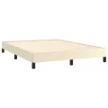 Cadre de lit sans matelas crème 140x200 cm similicuir