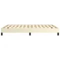 Cadre de lit sans matelas crème 140x200 cm similicuir
