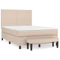 cadre de lit avec matelas Cappuccino 140x190 cm