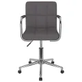 Chaise pivotante de salle à manger Taupe Tissu
