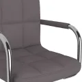 Chaise pivotante de salle à manger Taupe Tissu