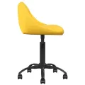 Chaise de salle à manger Jaune moutarde Velours