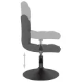 Tabouret de bar pivotant Gris foncé Velours