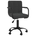 Chaises pivotantes à manger lot de 4 noir velours