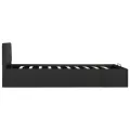 Cadre de lit à rangement hydraulique sans matelas 90x200 cm