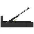 Cadre de lit à rangement hydraulique sans matelas 90x200 cm