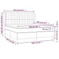 cadre de lit et matelas Vert foncé 160x200cm Velours