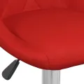 Tabourets de bar lot de 2 rouge bordeaux similicuir