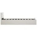 Cadre de lit à rangement hydraulique sans matelas avec LED
