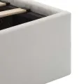 Cadre de lit à rangement hydraulique sans matelas avec LED