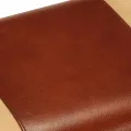 Banc saut de cheval 58 cm marron cuir véritable et manguier