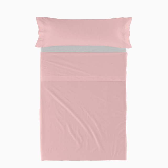 Set beddengoed HappyFriday BASIC KIDS Licht Roze Bed van 105 2 Onderde