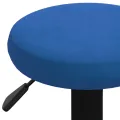 Tabourets de bar lot de 2 bleu velours
