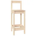 Ensemble de bar 7 pcs Bois de pin massif