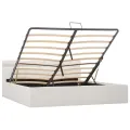 Cadre de lit à rangement hydraulique sans matelas avec LED