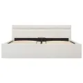 Cadre de lit à rangement hydraulique sans matelas avec LED