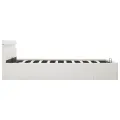 Cadre de lit à rangement hydraulique sans matelas avec LED