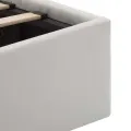 Cadre de lit à rangement hydraulique sans matelas avec LED
