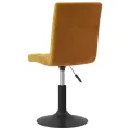 Chaises pivotantes à manger lot de 6 marron velours
