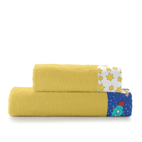 Ensemble de serviettes de toilette HappyFriday Mr Fox Space Rocket Mou