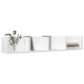 Armoires murales 2 pcs blanc 99x18x16,5 cm bois d'ingénierie