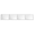 Armoires murales 2 pcs blanc 99x18x16,5 cm bois d'ingénierie