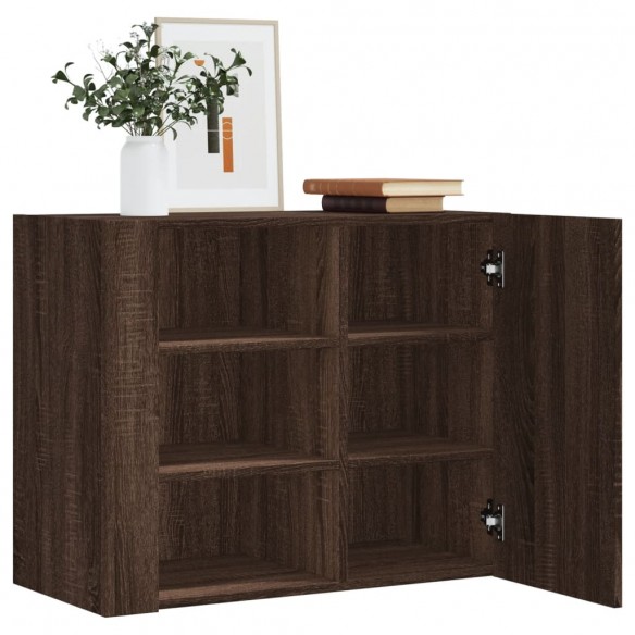 Armoire murale chêne marron 75x35x60 cm bois d'ingénierie