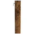 Armoire à vitrine chêne fumé 100x8,5x50 cm bois d'ingénierie