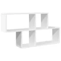 Étagère murale blanc 100x20x53 cm bois d'ingénierie