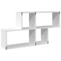 Étagère murale blanc 100x20x53 cm bois d'ingénierie