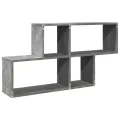 Étagère murale gris béton 100x20x53 cm bois d'ingénierie