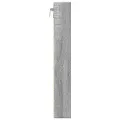 Armoire à vitrine sonoma gris 60x8,5x58 cm bois d'ingénierie