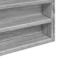 Armoire à vitrine sonoma gris 100x8,5x58 cm bois d'ingénierie