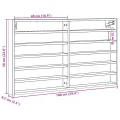 Armoire à vitrine sonoma gris 100x8,5x58 cm bois d'ingénierie