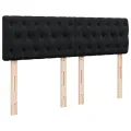 cadre de lit avec matelas Noir 140x200 cm Velours